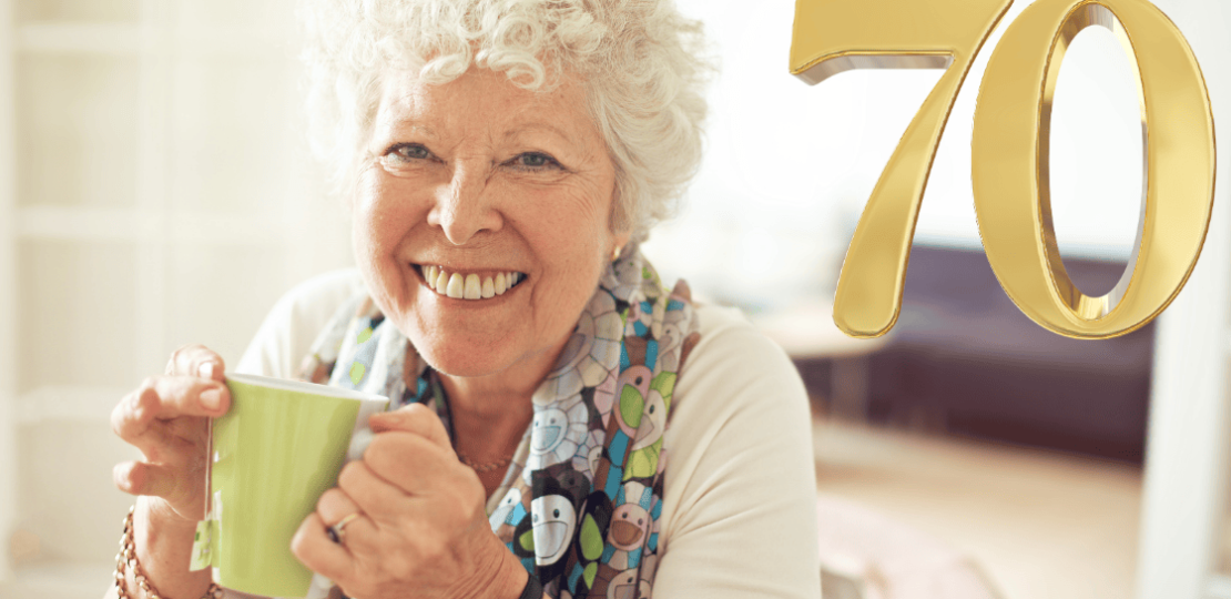 Geburtstagswünsche für eine Frau zum 70. Geburtstag