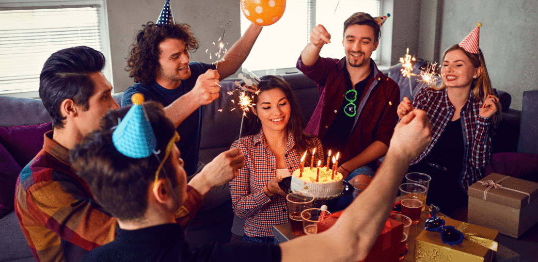 geburtstag der frau lachen